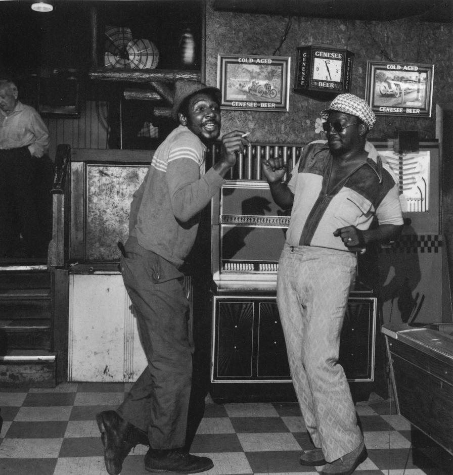 Johnny Lee Wines and Ezekiel "Zeke" Johnson, at Lotempio's Restaurant, Lower West Side, Buffalo, New York
