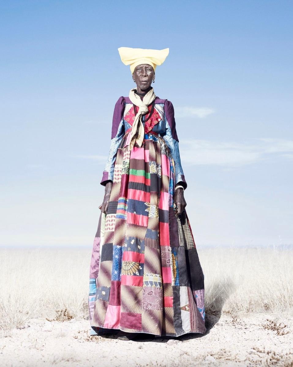 Herero Woman in Patchwork Dress