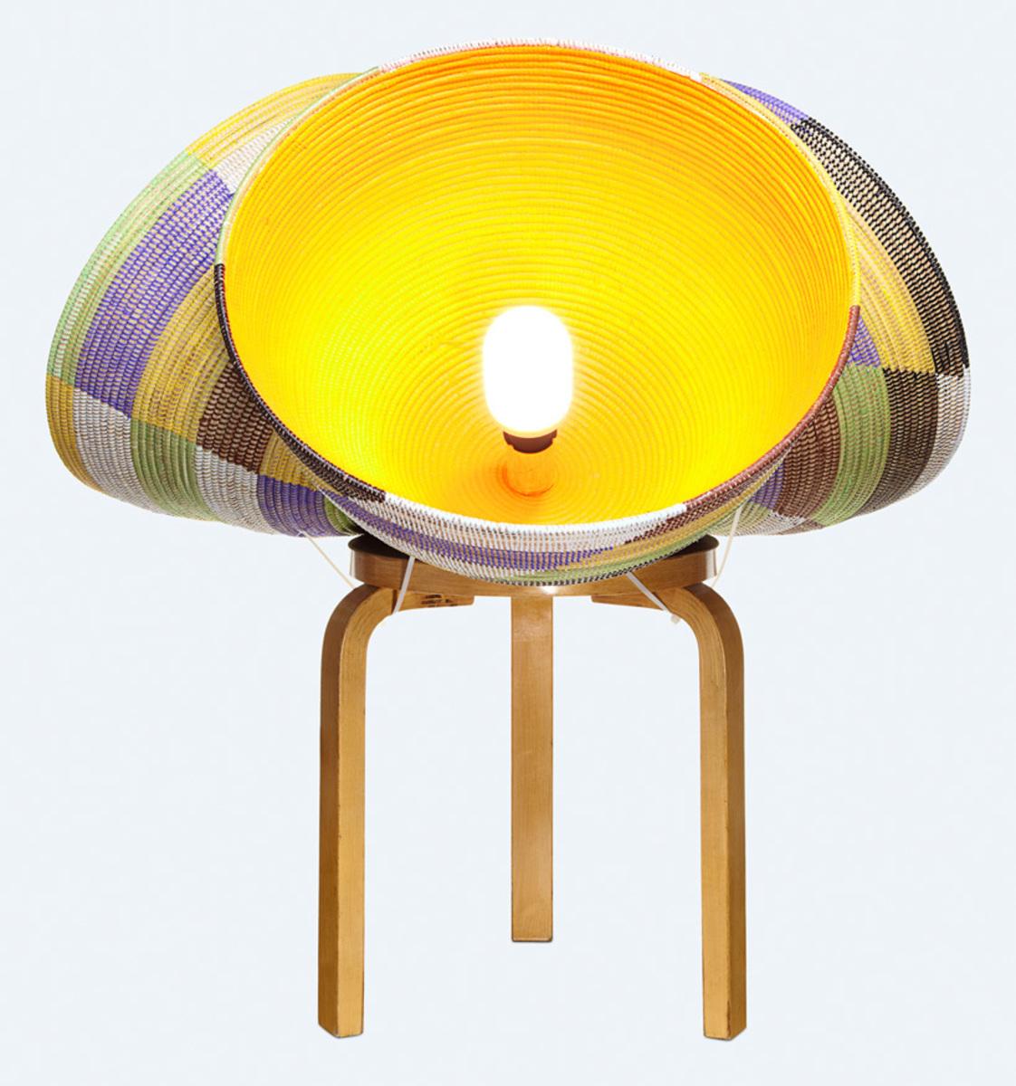 Triple Basket Lamp